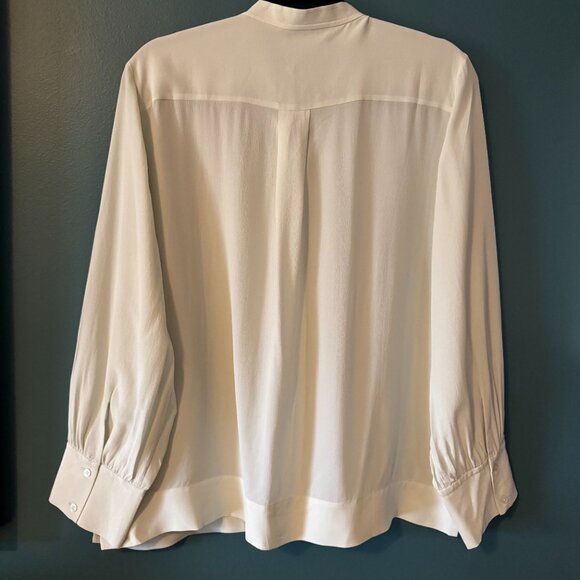✨ Everlane 100% Silk Mint Green Blouse - Size 14 ✨ - 0072 - Picture 3 of 5